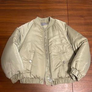 Zara girls puffy bomber jacket